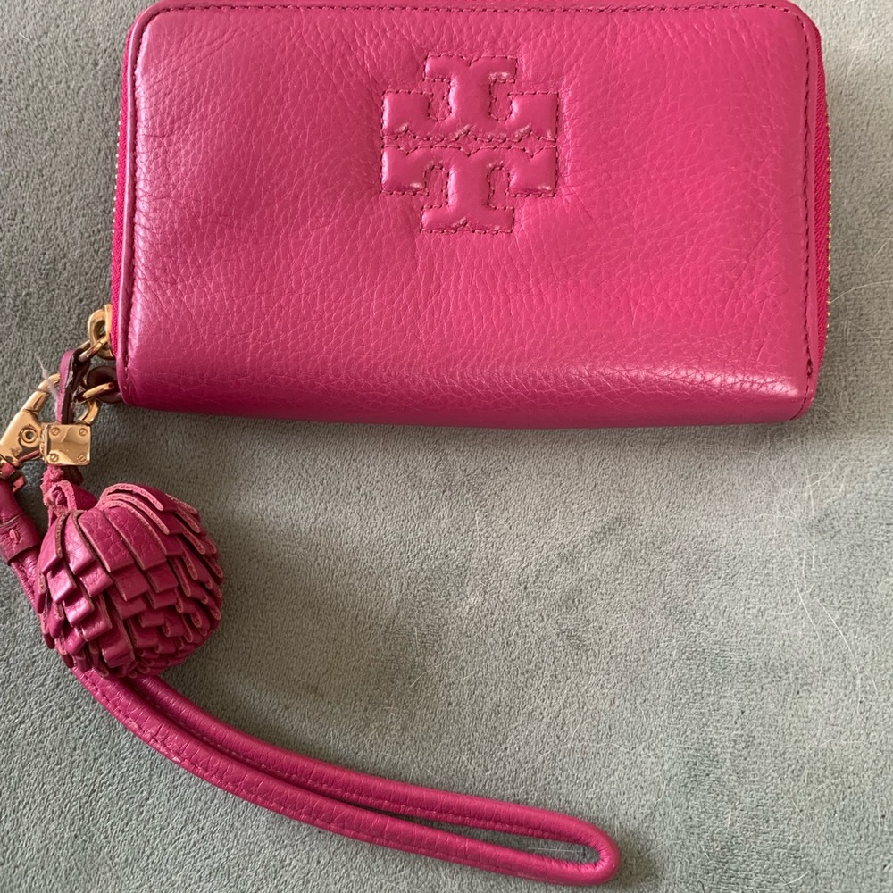 Tory Burch Pink Leather Wallet